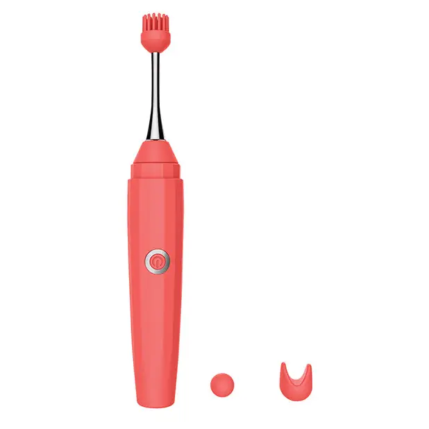 Luv Inc. Orgasm Pen w/Three Attachments - Coral - Stimulators