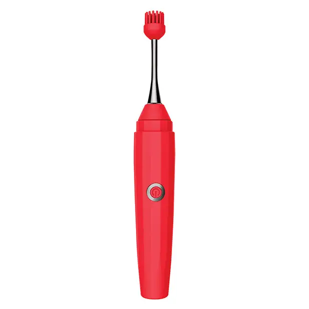 Luv Inc. Orgasm Pen w/Three Attachments - Red - Stimulators