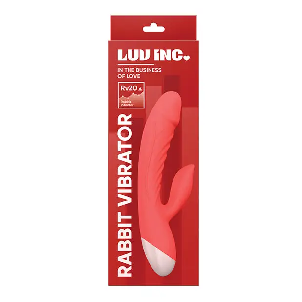 Luv Inc. Rabbit Vibrator - Coral - Vibrators