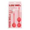 Luv Inc. Silicone Kegel Ball Set - Coral - Sexual Enhancers