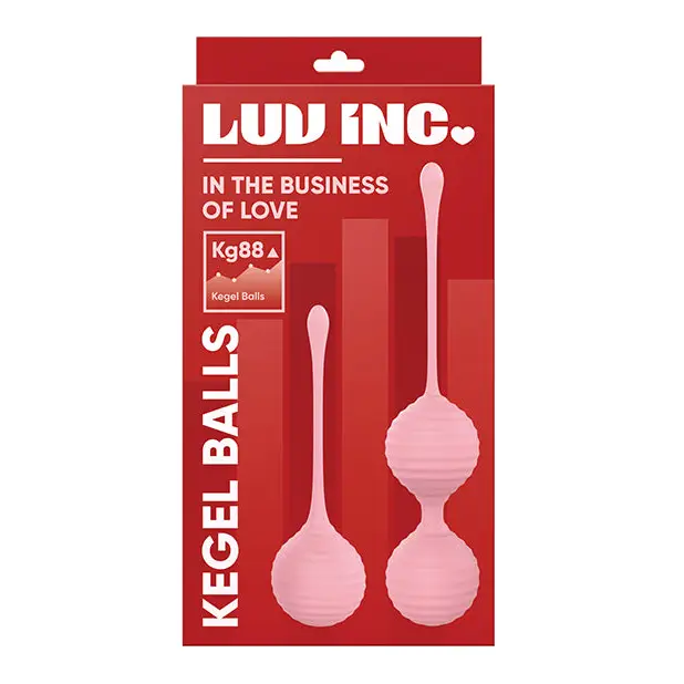 Luv Inc. Silicone Kegel Ball Set - Light Pink - Sexual Enhancers