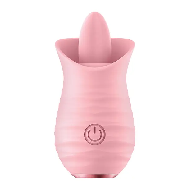 Luv Inc. Tongue Flickering Vibrator - Pink - Stimulators