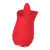 Luv Inc. Tongue Flickering Vibrator - Red - Stimulators