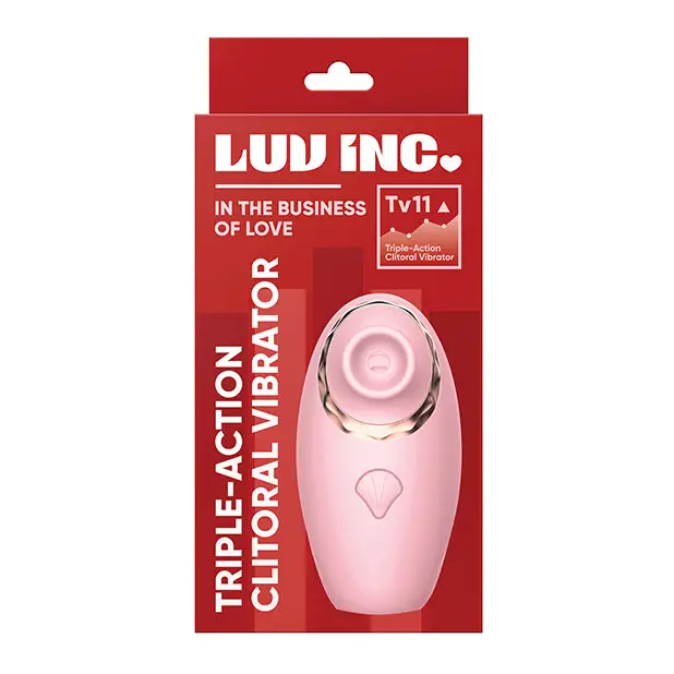 Luv Inc. Triple - Action Clitoral Vibrator - Pink - Stimulators