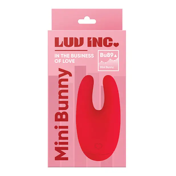 Luv Inc. U -Shape Mini Bunny - Red - Stimulators