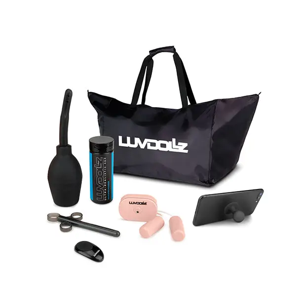 Luvdollz Remote Control Rechargeable Fuck Buddy w/Douche - Ivory - Dolls & Masturbators