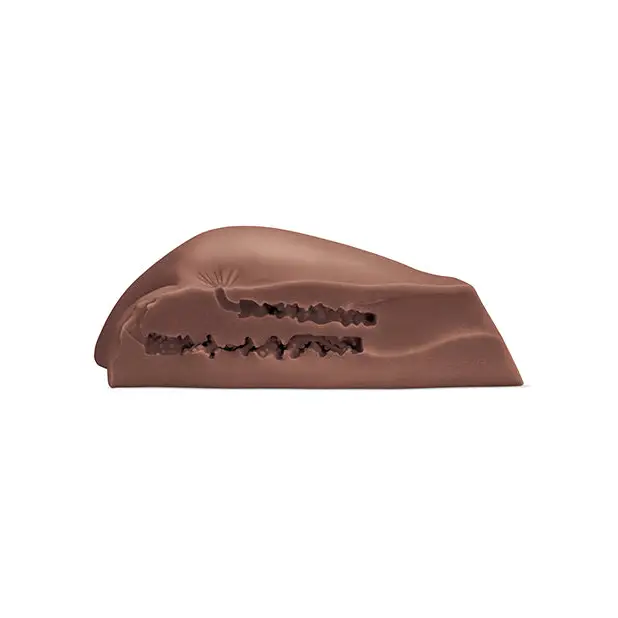 Luvdollz Remote Control Rechargeable Pussy & Ass w/Douche - Mocha - Dolls & Masturbators