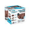 Luvdollz Remote Control Rechargeable Spread Eagle Pussy & Ass w/Douche - Mocha - Dolls & Masturbators