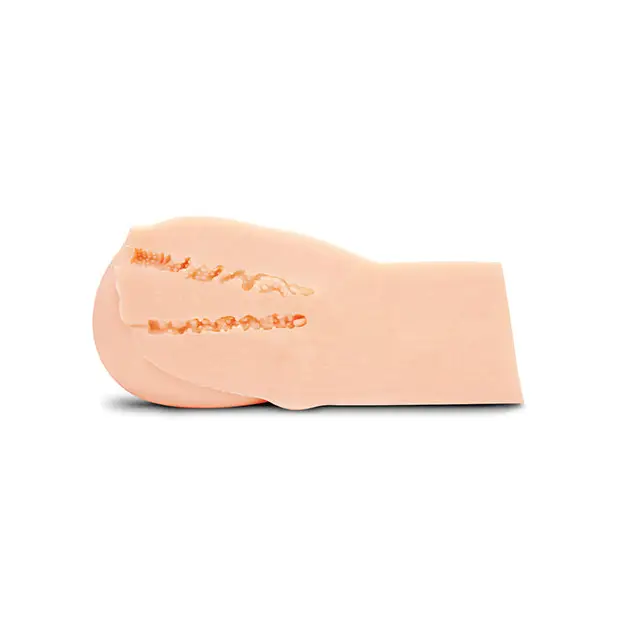 Luvdollz Remote Control Rechargeable Spread Eagle Pussy & Ass w/Douche - Ivory - Dolls & Masturbators