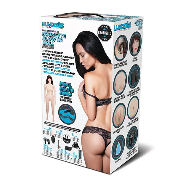 Luvdollz Remote Controlled Life Size Blow Up Doll - Brunette - Dolls & Masturbators