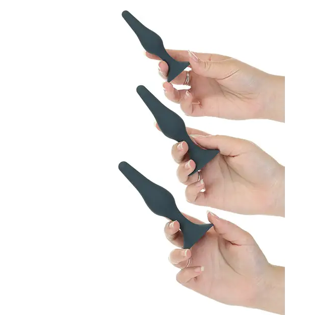 Lux Active Equip Silicone Anal Training Kit - Dark Blue - Anal Products