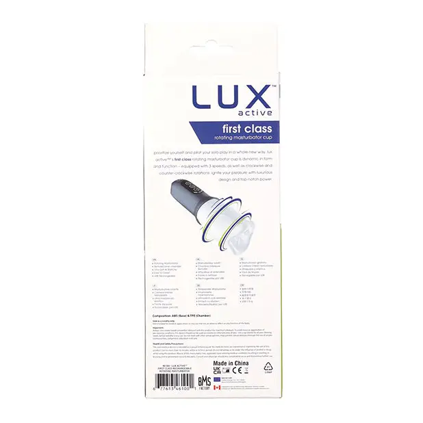 Lux Active First Class Rotating Masturbator Cup - Dolls & Masturbators