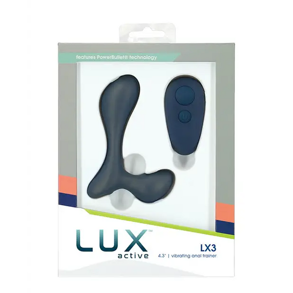 Lux Active LX3 4.3’’ Vibrating Anal Trainer - Dark Blue - Anal Products