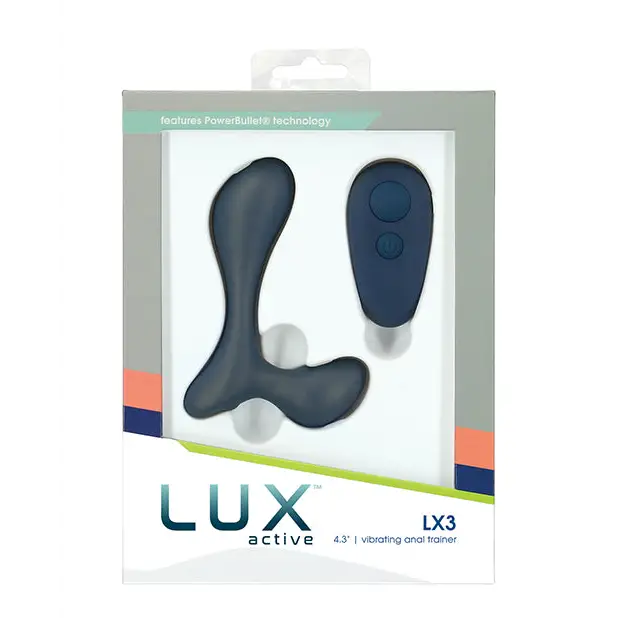 Lux Active LX3 4.3’’ Vibrating Anal Trainer - Dark Blue - Anal Products