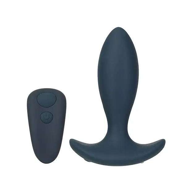 Lux Active Throb Anal Pulsating Massager w/Remote - Dark Blue - Anal Products
