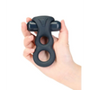 Lux Active Triad 4.5’’ Vibrating Dual Ring w/Remote - Dark Blue - Penis Enhancement