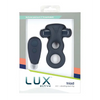 Lux Active Triad 4.5’’ Vibrating Dual Ring w/Remote - Dark Blue - Penis Enhancement