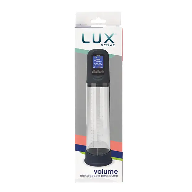 Lux Active Volume Rechargeable Penis Pump - Black - Penis Enhancement