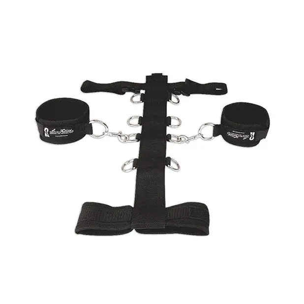 Lux Fetish 3 pc Adjustable Neck & Wristraint Set - Bondage Blindfolds & Restraints