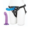 Lux Fetish 3 pc Beginners Strap On & Pegging Set - Multi Color - Strap Ons