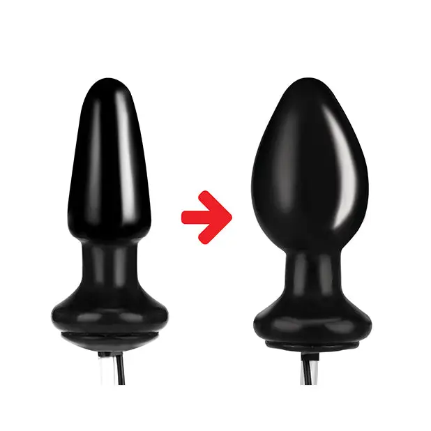 Lux Fetish 4’’ Inflatable Vibrating Butt Plug - Anal Products