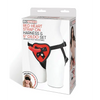 Lux Fetish 5’’ Dildo w/Red Heart Strap On Harness Set - Strap Ons