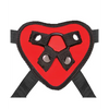 Lux Fetish 5’’ Dildo w/Red Heart Strap On Harness Set - Strap Ons