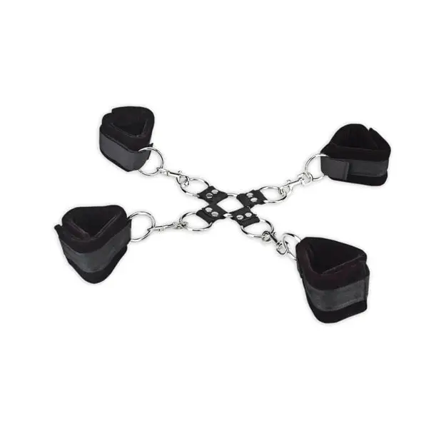 Lux Fetish 5PC Hogtie Set - Bondage Blindfolds & Restraints