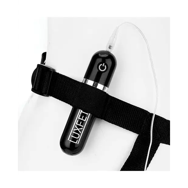 Lux Fetish 6.5’’ Realistic Vibrating Dildo w/Strap On Harness Set - Strap Ons