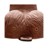 Lux Fetish 6’’ Rechargeable Strap On w/Balls - Brown - Strap Ons