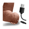 Lux Fetish 6’’ Rechargeable Strap On w/Balls - Brown - Strap Ons