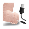 Lux Fetish 6’’ Rechargeable Strap On w/Balls - Ivory - Strap Ons