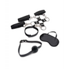 Lux Fetish 7 pc Hogtie & Ball Gag Kit - Bondage Blindfolds & Restraints