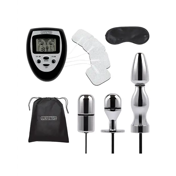 Lux Fetish 9 pc Electro Sex Ultra Shock Set - Stimulators