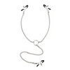 Lux Fetish Adjustable Nipple Clips & Clit Clamp - Bondage Blindfolds & Restraints