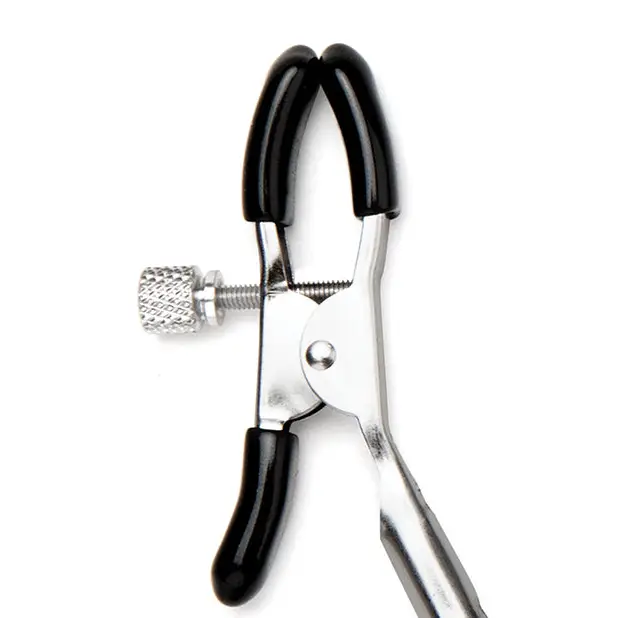 Lux Fetish Adjustable Nipple Clips & Clit Clamp - Bondage Blindfolds & Restraints
