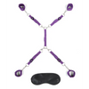 Lux Fetish Bed Spreader - Purple - Bondage Blindfolds & Restraints