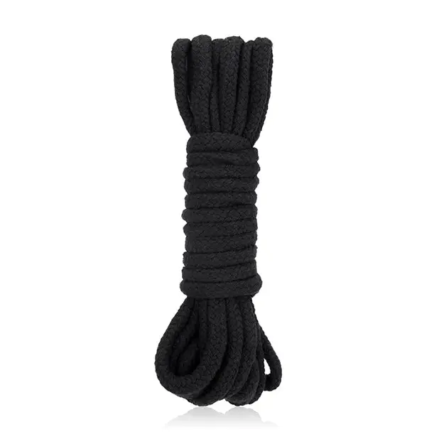 Lux Fetish Bondage Rope - 5m/16 ft Black - Bondage Blindfolds & Restraints