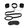 Lux Fetish Collar Cuffs & Leash Set - Removable - Bondage Blindfolds & Restraints