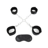Lux Fetish Deluxe Chain Hogtie w/4 Universal Soft Restraint Cuffs - Bondage Blindfolds & Restraints