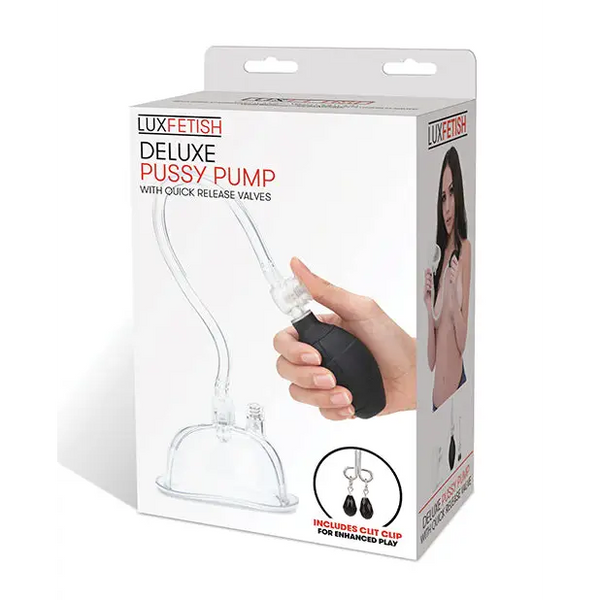 Lux Fetish Deluxe Pussy Pump w/ Quick Release Valves - Stimulators