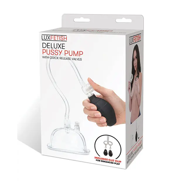 Lux Fetish Deluxe Pussy Pump w/ Quick Release Valves - Stimulators