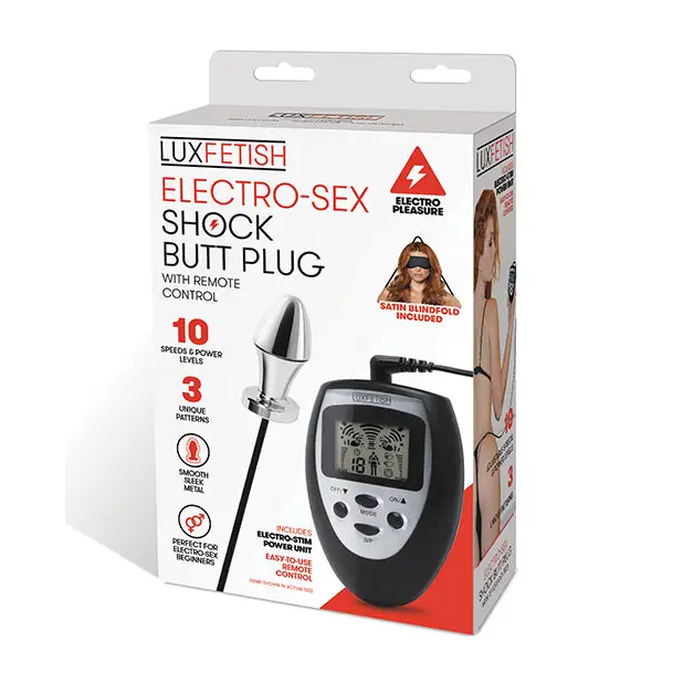 Lux Fetish Electro Sex Shock Butt Plug w/Remote - Stimulators