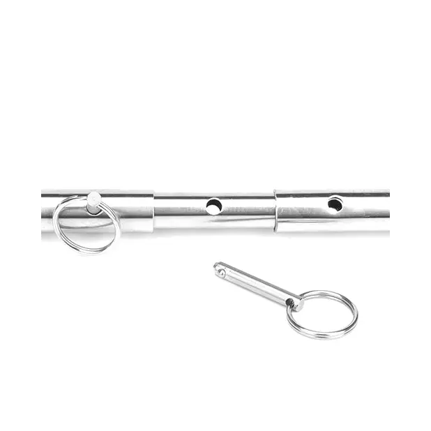 Lux Fetish Expandable Bar Spreader Set w/Leatherette Cuffs - Bondage Blindfolds & Restraints