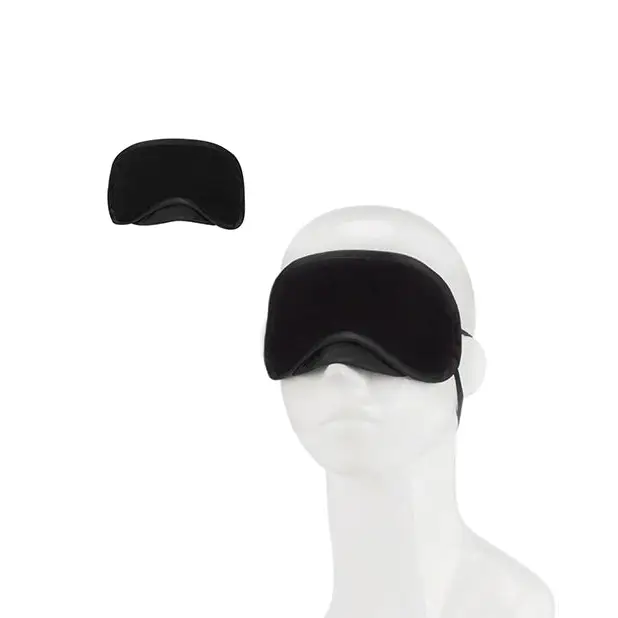 Lux Fetish Peek a Boo Love Mask - Black - Bondage Blindfolds & Restraints