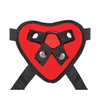 Lux Fetish Red Heart Strap On Harness Set - Strap Ons