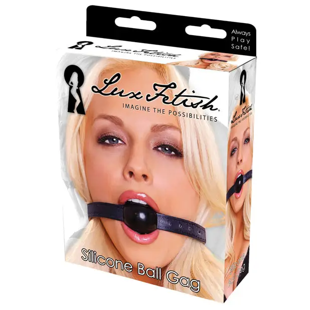 Lux Fetish Silicone Ball Gag - Bondage Blindfolds & Restraints