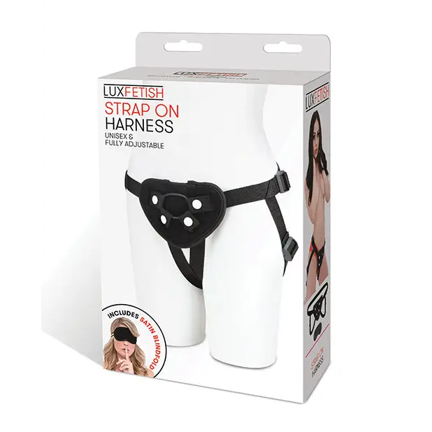 Lux Fetish Strap On Harness - Black - Strap Ons