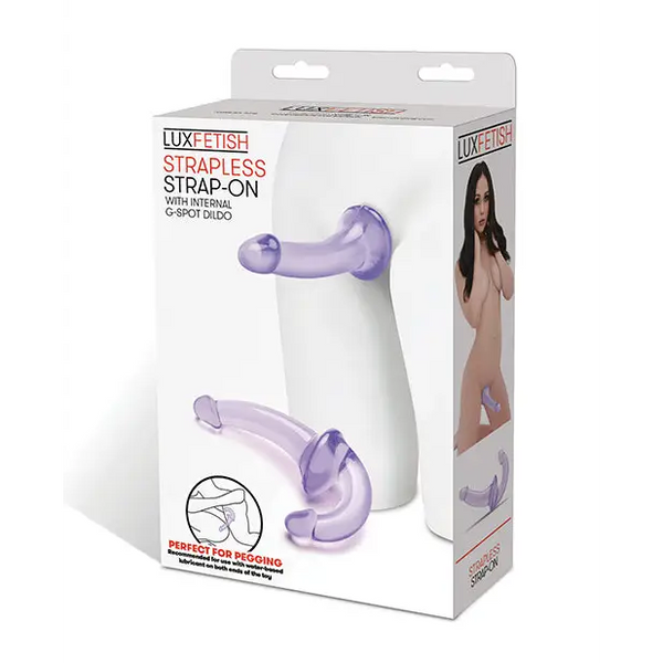 Lux Fetish Strapless Strap On - Purple - Strap Ons