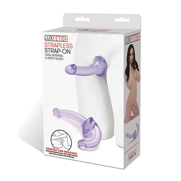 Lux Fetish Strapless Strap On - Purple - Strap Ons